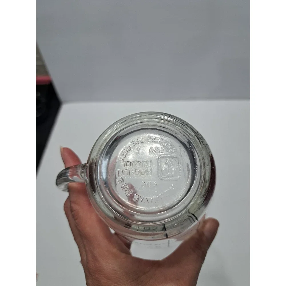 Anchor Hocking glass‎ measuring cup Decorated With Apples cooking kitchenware